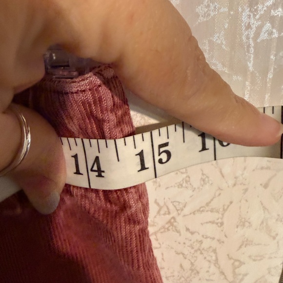 American Eagle Skirt Size 4 Hi-Rise A-Line Super Stretch Burgundy Corduroy - Picture 4 of 8